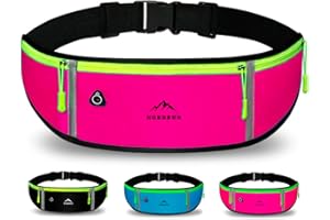 Nordrun® Marsupio Running Uomo & Donna, marsupio corsa Impermeabile - per Corsa, Sportivo, Trekking, Sport, Fitness, Jogging - marsupio running Cintura Palestra - per Tutti Cellulare (Rosa)