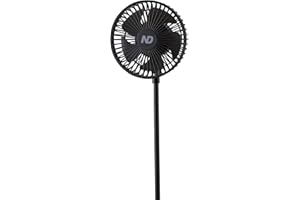 New Direction Tackle Bivvy Table Fan (silent) with rechargeable battery 4000mAh | Bank stick connector | 3 levels | For Camping, carp fishing | USB-C