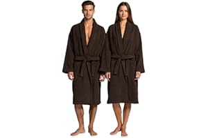 BOSKIMO Albornoz de Baño Unisex 100% Algodón OEKO-TEX – Bata para Hombre y Mujer – Rizo Americano 420 gsm – Suave y muy Absorbente