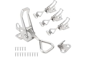 Dfuqanb Juego de 4 cierres tensores, cierres de palanca, cierre de palanca, cierre de seguridad, cierre de seguridad, cierre de tapa, cierre de tapa, para armarios y cajas