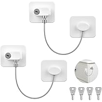 Serrature Di Sicurezza Per Bambini - 2 Pezzi Per Frigorifero, Finestre E Cassetti | Blocca Con Chiave E Adesivo 3M - Foto 11