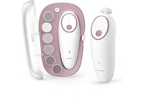 Momcozy Elektrisk nagelfil för baby, uppladdningsbar nagelklippare för baby, mild nagelklippare för baby, elektrisk med nattl