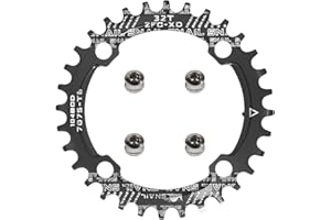 yongness Plato de Bicicleta 104 BCD 32T 34T 36T 38T Plato único Ancho Estrecho, piñón Adecuado para Bicicletas de Carretera, Bicicletas de montaña, Platos BMX