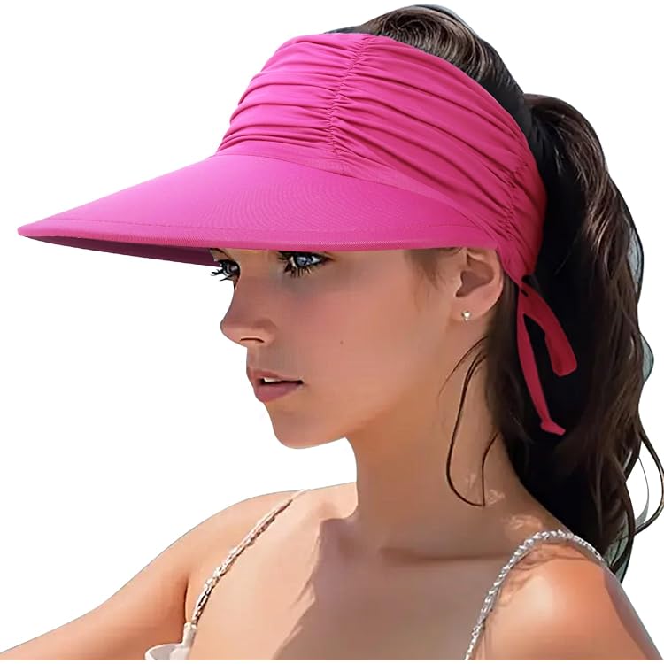Cappello Da Sole Da Donna In Cotone A Tesa Larga Con Protezione Uv Upf 50 Pieghevole Color Cachi 25 X 20 Cm 97271014