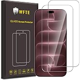WFTE [2-Pack Screen Protector for iPhone 18 Pro Max/17 Pro Max, 9H Hardness, Fingerprint-Free, Bubble-Free, Tempered Glass Sc