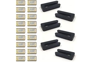 Haohai 6 Sets Deckenventilatorflügel-Balancing-Kit, Ventilatorgewicht-Balancing-Kit, 6-teiliger Ventilator-Ausgleichsclip und 18 Stück selbstklebendes 3G-Gewicht aus Metall für