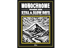 Monochrome coloring book: STILL & SLOW DAYS: Stress Relief Coloring Book for adults – Relax, Calm, and Concentration — Mindful Home and Nature ... Focus (Monochrome Book Series, Band 2)