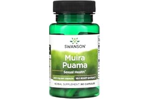 SWANSONS Swanson - Muira Puama, 250mg (10:1) | Vitality and Endurance Support - 60 Capsules