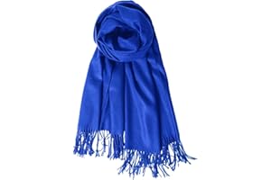 QBSM Womens Large Soft Wedding Evening Pashmina Shawls Wraps Scarfs