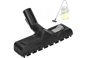 Fiabgum Spazzola per Aspirapolvere, Bocchetta Pavimenti Secco/Umido per Kärcher WD3 WD4, WD5,WD6, Ugello universale da 35 mm Con 32/35mm Adattatore, Ricambi per Ugello per Pavimenti per Kärcher,Nero