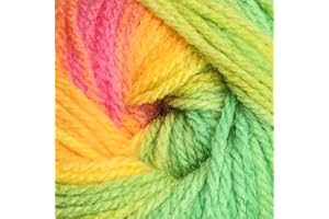 JAMES C. BRETT Wendy Wools Giggles Rainbow Double Knitting 100g Ball Multicoloured (WG15)