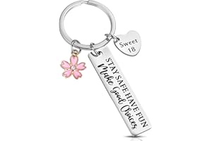 Ouligay Prezent na 18. urodziny dla dziewcząt, upominki dla 18-letniej dziewczynki, słodkie prezenty na 18 kluczy