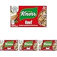 Knorr Beef Stock Cubes gluten-free to add a rich beef flavour to your dishes 8x 10 g (Pack of 4)