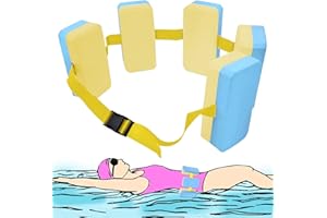 BLLREMIPSUR Swim Training Belt, EVA Buoyancy Back Float Safety Belt with Adjustable Buckle, Floating Waistband Auxiliary Safety Board for Kids Adults Swimming Beginners