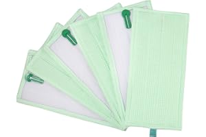 Zaxiva Lot de 6 Chiffons de Rechange pour Vorwerk Kobold MF600 SP600 SPB100 SP7 SP600S en Microfibre,serpillère Tête de serpillère Chiffon de Nettoyage,Réutilisables et Lavable