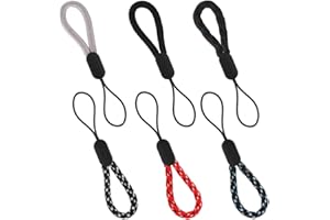 FuzlPnag 6 Stück Finger Schlüsselband Kurz Nylon Handschlaufe,Tragbare Finger Lanyard,für Handy, Kamera, Schlüssel Tragbare Finger Handgelenk Nackenschlaufe.