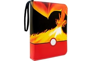 DEVASO Album per Giochi Carte, Raccoglitore di Carte 4 tasche, Album di Carte Collezionabili, Album Porta Carte da Giochi, 50 Pagine Può Contenere 400 Carte, Drago