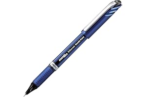 Pentel Energel Euro długopis kulkowy, końcówka igły 0,5 mm, czarny tusz (BLN25-A)