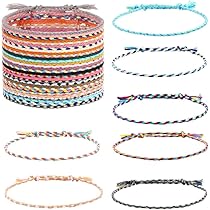 30 Stück Freundschaftsarmbänder - Bunte Gewebte Armbänder Für Mädchen