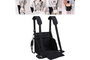 1pcs Patient Lift Stair Slide Board, Double Handle Design, Wheelchair Lift Sling with Shoulder, Transfer Seat Pad for Medical Mobility, Emergency Transport Belt