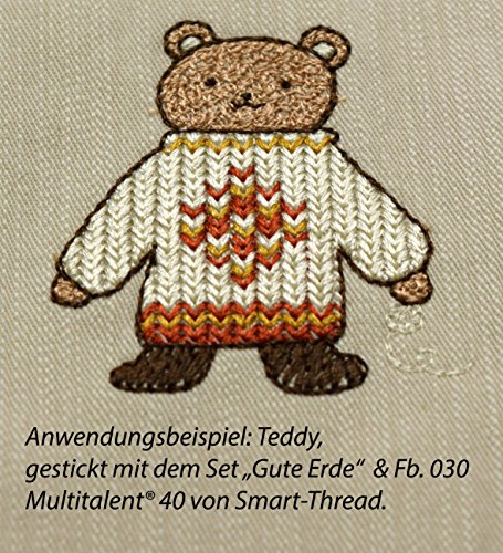 Multitalent® Maschinen-Stickgarn Gute Erde-Set 4 x 1000 m - 3