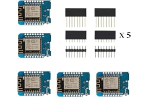Hailege 5pcs D1 Mini ESP8266 ESP-12F NodeMCU Lua WeMos D1 Mini 4M Bytes WIFI Module with Pin Headers