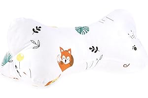 ‎TOTSY BABY Totsy Baby Nackenkissen Knochenkissen Nacken Kopfkissen 16 x 40 cm - Leseknochen Waschbar Relaxkissen Reisekissen Nackenhörnchen Baumwolle Safari