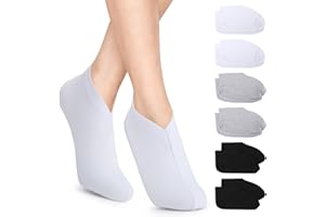 ‎SEGBEAUTY Segbeauty Feuchtigkeitsspendende Socken, 6 Paar Hornhaut Socken, für Trockene Harte Rissige Haut, Wiederverwendbar und Waschbar, für Hornhaut Entfernen