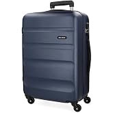 Roll Road Flex Medium Suitcase, Blue, Hardside, 4 Wheels | ABS