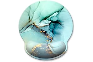 Atufsuat Ergonomisches Mauspad mit Handgelenkstütze, Memory-Schaumstoff, Handgelenkauflage, niedliches Computer-Laptop-Büro, Schmerzlinderungs-Mauspad für Gaming, Arbeit, Frauen, Mädchen