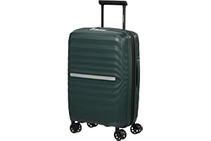 Samsonite Neo Flux Spinner kabinväska, 55 cm | Djungelgrön, expanderbar hård väska, 55H x 35W x 23D cm, 39/45 L, 2.7 kg, med