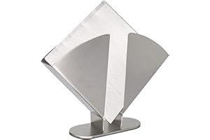 Niciksty Servilletero de Acero Inoxidable para Mesas, Servilletero de Plata, Servilleteros para Cocina, Servilleteros de Mesa, Servilletero Moderno