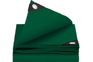 SEINEC Lona Impermeable Verde (4 x 6 m) Reforzada con Ojales de Acero Inoxidable. Multiusos, Ideal para Muebles de Jardín, Vehículos. Resistente al Agua, Rasgaduras y Protección UV. Polietileno. 90 gr/m.