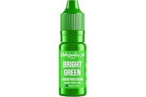 Dekozauber24 Green food colouring - 11 ml highly concentrated and food-safe liquid food colouring for cakes, drinks, fondant & more - vegan, sugar free and taste neutral