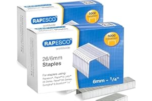 BUUT B 10,000 pk Staples Galvanised 26/6 mm, Box of 5000 | Pack of 2