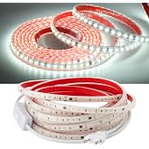 Şerit LED, 220V Y&uuml;ksek Parlaklık, 120 LED/m, Tak &Ccedil;alıştır, Fişli Anahtarlı, Silikonlu İ&ccedil;/Dış Mekan, Yapışkanlı, Mutfak, Tezga
