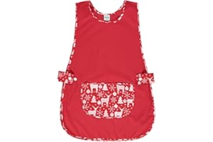Siry Work Grembiule Scuola Infanzia, Cucina Donna, Taglia Unica, Regolabile in Vita con Due Bottoni che lo Rendono Facile da Indossare, Made in Italy, Art. Dalia