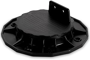 DETOWOOD Stelzlager höhenverstellbar I für Terrassendielen-Unterkonstruktion I Stellfüße-Terrassenlager I Stelzlager (18-32mm)