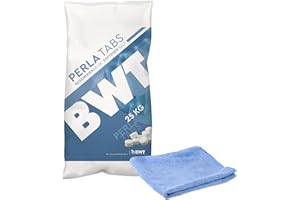 BWT Perla Tabs Regeneriersalz 25 kg 94239, inklusive kör4u Mikrofasertuch blau
