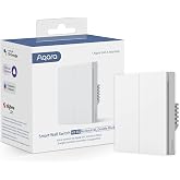 Aqara H1 EU Smart Wall Switch (No Neutral, Double Push) | Requires AQARA HUB, Zigbee 3.0, Remote Control, Compatible with Ale