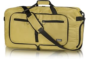 Fmeida Bolsa de Viaje Grande 65L con Compartimento para Zapatos, Plegable Bolsa Viaje Impermeable Ligera Bolsas de Viaje para Hombre y Mujer