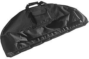 SGerste Lightweight Portable Outdoor Hunting Archery Canvas Compound Bow Bag Protection Case Black 115x45x4cm