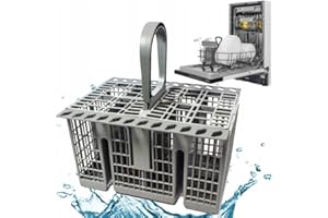 TECHZOCO Cesta cubiertos para lavavajillas, Cesta cubiertos lavaplatos, Cesta cuberteria Indesit, Hotpoint 99673-8729, C00257140, C00386607, Compatible con Ariston, Indesit, Whirlpool, Hotpoint