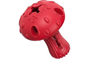 TONGKTAI Zabawka do żucia dla dużych i średnich psów, gumowa zabawka do dozowania smakołyków dla agresywnych gryzaków, interaktywny, powolny podajnik, trudne puzzle, zabawki, czyszczenie zębów