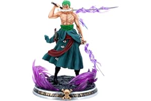 LGQHCE One Piece Figures Ornaments,Roronoa Zoro Anime Character Model, PVC Figures Collectible Model Cartoon Anime Statue for Collecting Toy, Desktop Ornaments, Kids Birthday Gifts
