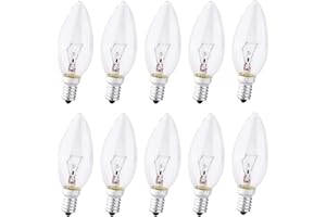 FanciBuy E14 Light Bulbs Screw in, Dimmable Candle Bulbs 4̣0̣Ẉ
