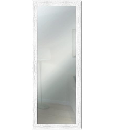 Specchiera Angelica Made In Italy - 112x67 Cm, Bianco Frassino, Per Camera O Ingresso - Foto 3