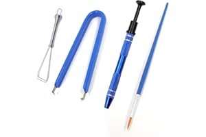 Byhoo Keyboard Lube Switch Puller Kits 4PCS Lube Station Keycap Puller Remover Mechanical Keyboard Key Switch Stem Holder Compatible Gateron Kailh MX Switches Keyboard Cleaner Clean Kits 4 Prong Tool