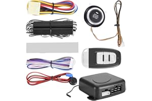 Suuonee Keyless Entry System, jednorazowe zdalne uruchamianie za pomocą przycisku Zestaw bezkluczykowego systemu otwierania samochodu 12V System alarmowy Silnik