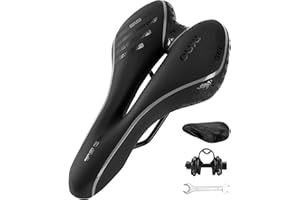 OUXI Selle de Vélo, Selle Velo Gel Ultra Confortable Ergonomique Imperméable Respirante Absorbant Les Chocs Creux Siège de Vélo pour Vélo VTT Vélo Route Vélo Ville Homme et Femme